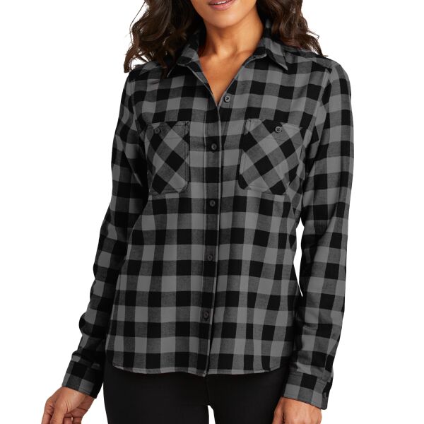 Women's Plaid Flannel Shirt Thumbnail