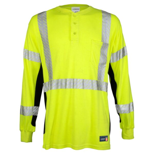 Unisex FR Long Sleeve Henley T-Shirt Thumbnail