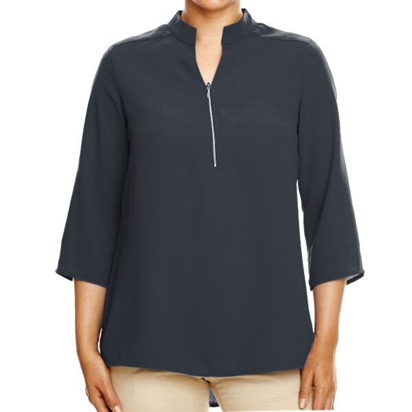 Women's Perfect Fit™  Three-Quarter Sleeve Crepe Tunic Thumbnail