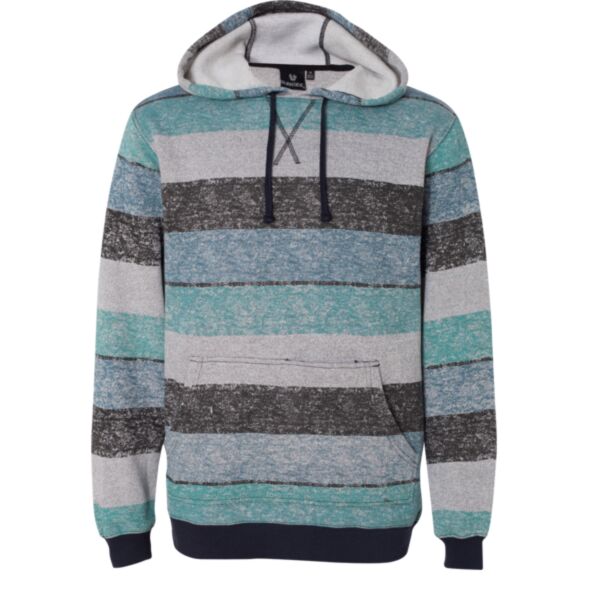 Men's Printed Stripes Fleece Sweatshirt Thumbnail