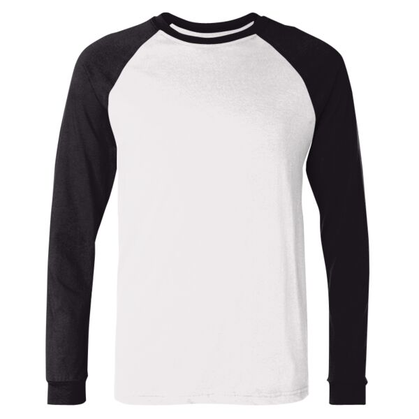 Men's Long Sleeve Jersey Baseball Tee Thumbnail