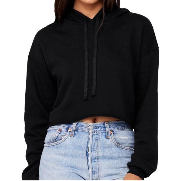 Ladies' Cropped Fleece Hoodie Thumbnail