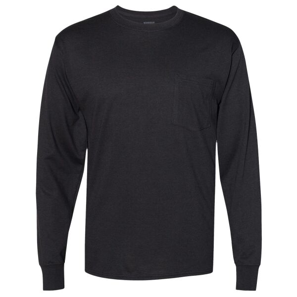 Unisex Workwear Long Sleeve Pocket T-Shirt Thumbnail