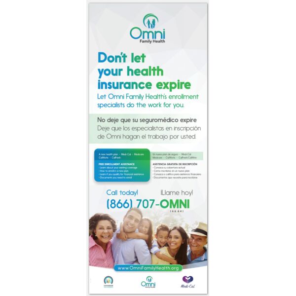 Open Enrollment Banner Stand - DB21C Thumbnail