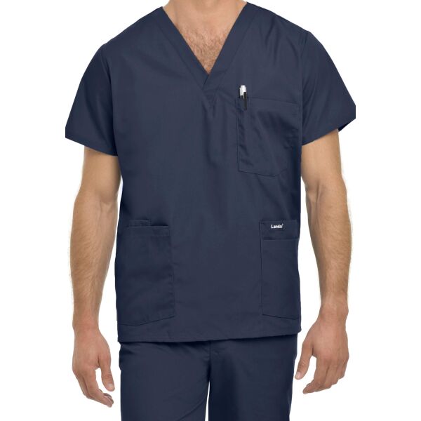 Landau Essentials 5 Chest Pocket V-Neck Top Thumbnail