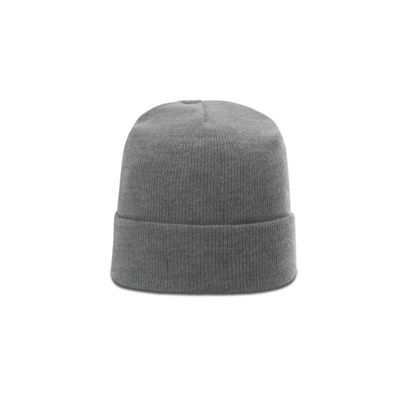 R18 Solid Beanie Cuffed Grey Thumbnail