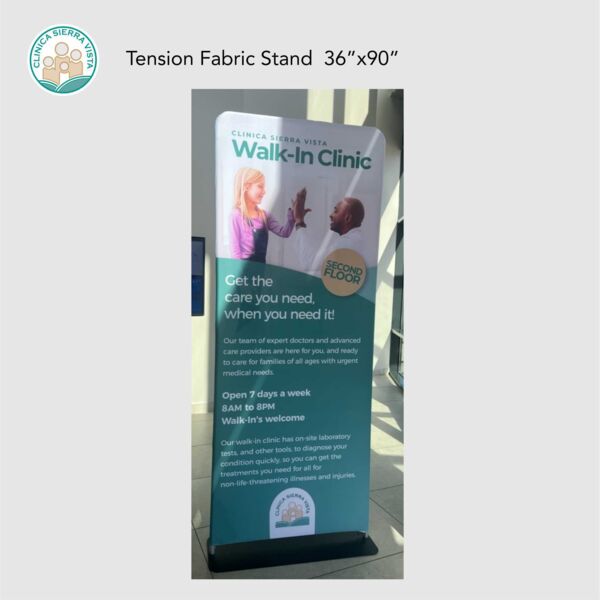 Tension Graphic Stand 36”x90” Thumbnail