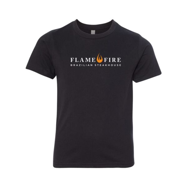 flame and fire_3312 youth black shirt_full color logo Thumbnail
