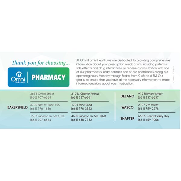 2024 Pharmacy Delivery Slip English Thumbnail