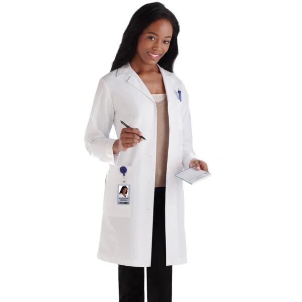 Women's Five-Pocket 37" Full-Length Lab Coat Thumbnail