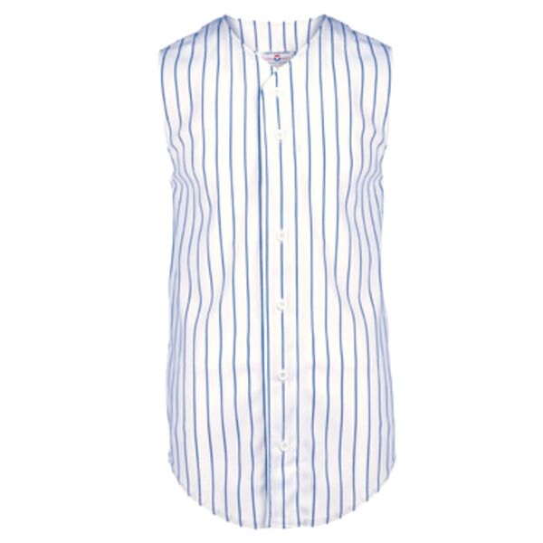 1762B Youth Sleeveless Pinstripe Poly Jersey Thumbnail