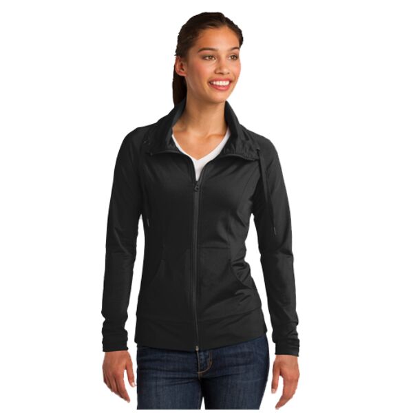 (KM) Ladies Sport-Wick Stretch Full-Zip Jacket Thumbnail