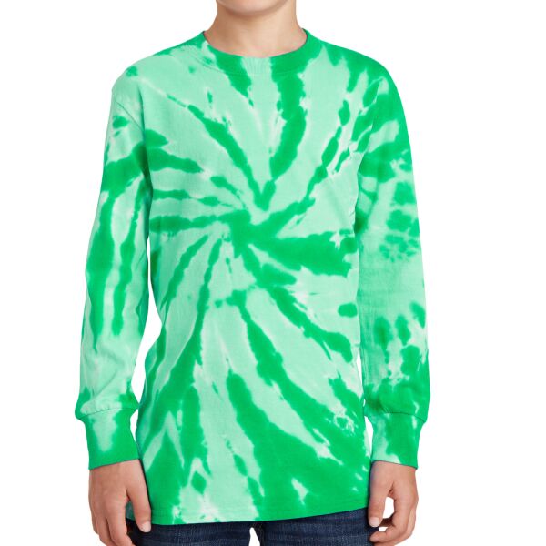 Youth Essential Tie Dye Long Sleeve Tee- Cal Ivy Prep Thumbnail