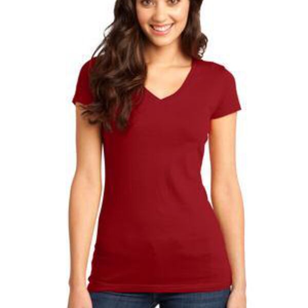 DT6501 District® - Juniors Very Important Tee® V-Neck Thumbnail